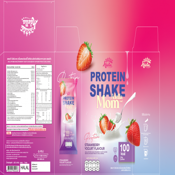 ADELLA PROTEIN SHAKE (STRAWBERRY YOGURT FLAVOUR) DIETARY SUPPLEMENT PRODUCT