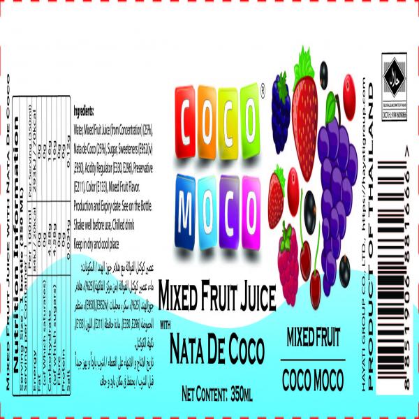 MIXED FRUIT JUICE WITH NATA DE COCO (COCOMOCO BRAND)