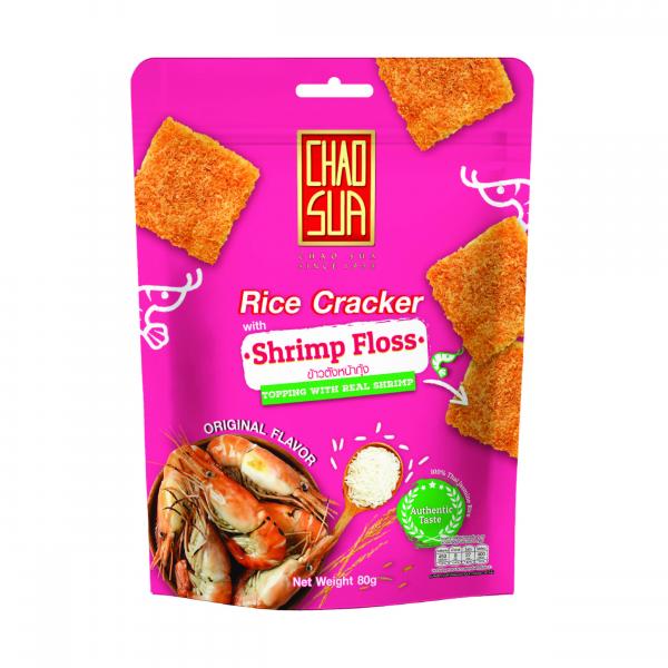 Rice Cracker With Shrimp Floss
