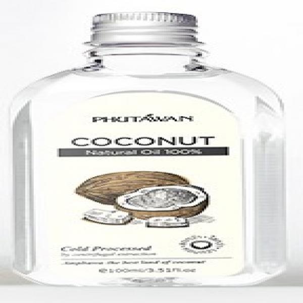 Natural Coconut Oil 100% packing plastic bottle size 50 ml., 100 ml., 1,000 ml.