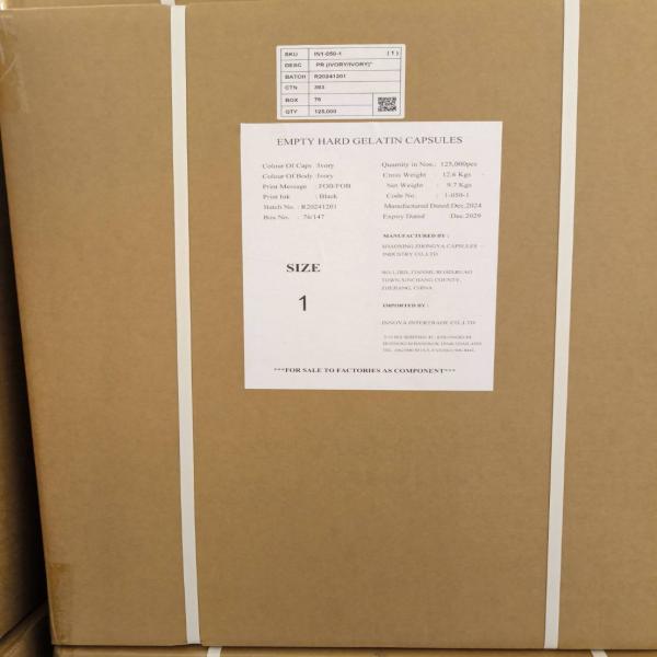 CAPSULES SIZE 1 PR IVORY/IVORY (1-050-1) / INNOVA INTERTRADE CO.,LTD. / CHINA