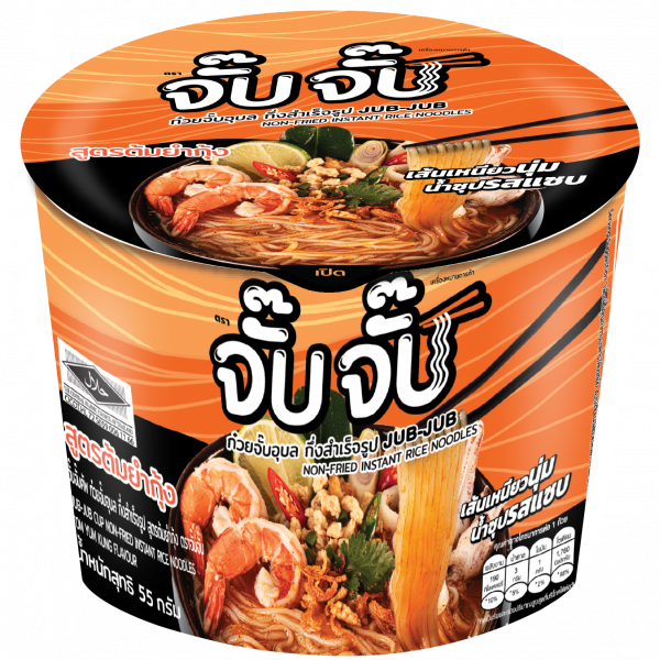 JUBJUB CUP NON-FRIED INSTANT RICE NOODLES TOMYUMKUNG FLAVOUR