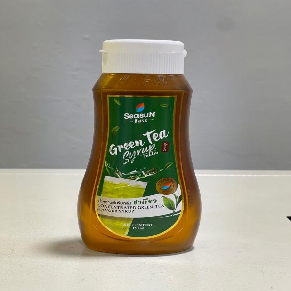 Concentrated green tea flavour syrup