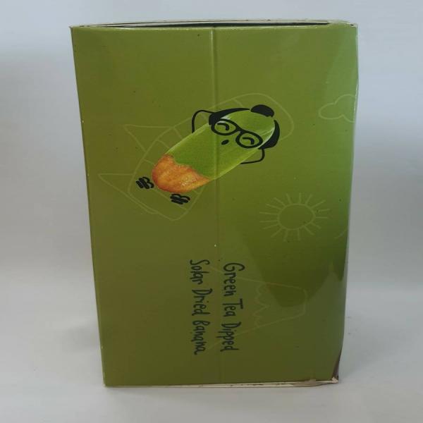 Green Tea Dipped Solar Dried Banana 75g .