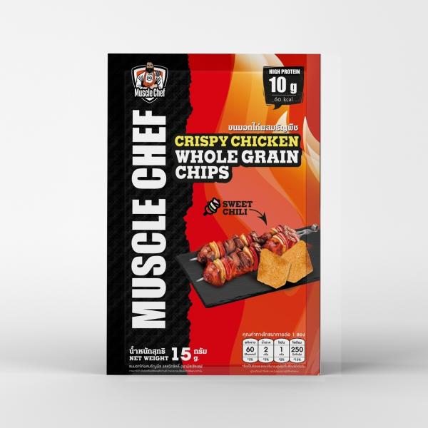 ขนมอกไก่ผสมธัญพืช รสสวีทชิลลี่