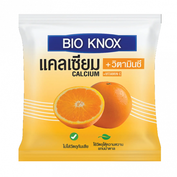 BIO KNOX DIETARY SUPPLEMENT PRODUCT CALCIUM & VITAMIN C PLUS ORANGE FLAVOUR