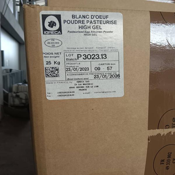 Egg White Powder Pasteurised - IGRECA / France
