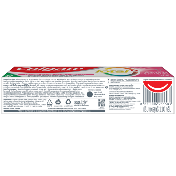 Coglate Total Toothpaste - Sensitivity + Gum Health