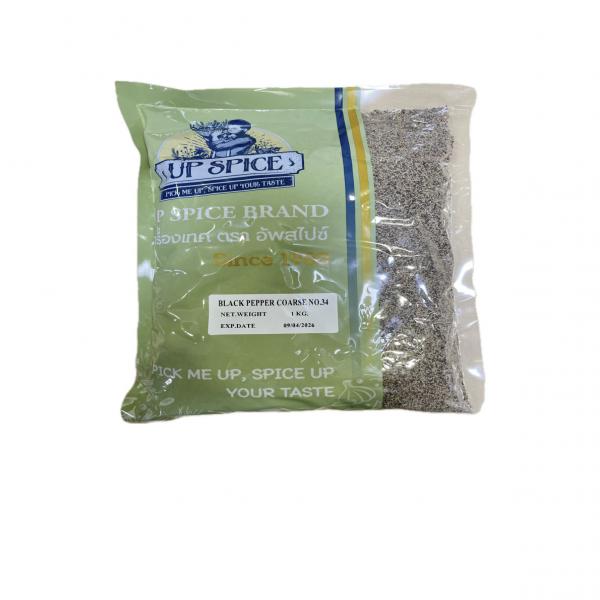 เมล็ดพริกไทยดำบดหยาบ เบอร์ 34
