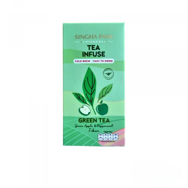 GREEN TEA (SENCHA) MIXED WITH FIBER, APPLE AND PEPPERMINT FLAVOUR DRINK