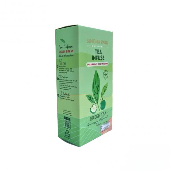 GREEN TEA (SENCHA) MIXED WITH FIBER, APPLE AND PEPPERMINT FLAVOUR DRINK