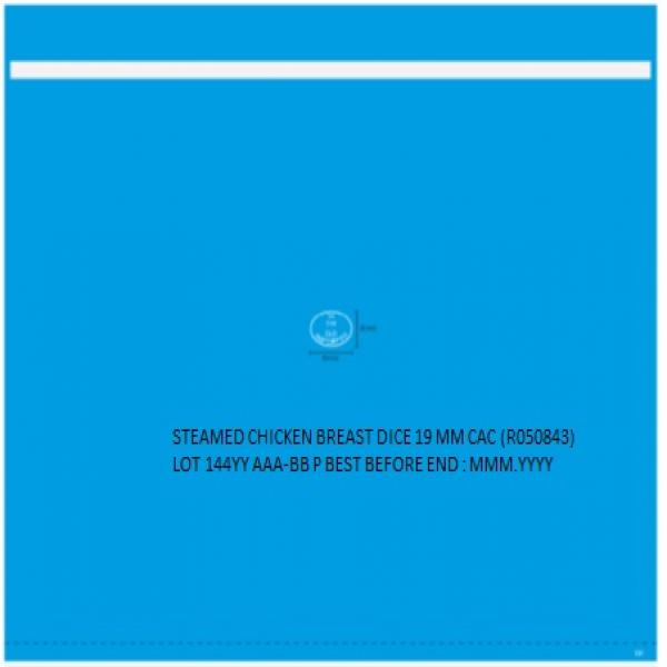 STEAMED CHICKEN BREAST DICE