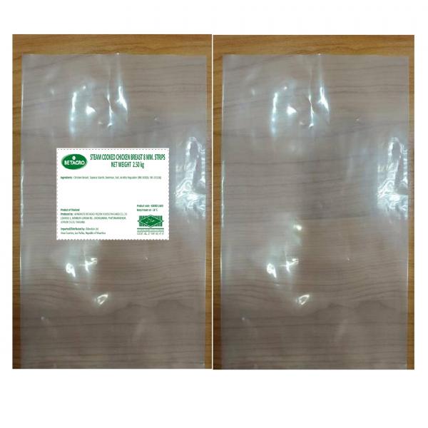 K000011600 : STEAM COOKED CHICKEN BREAST 8 MM. STRIPS