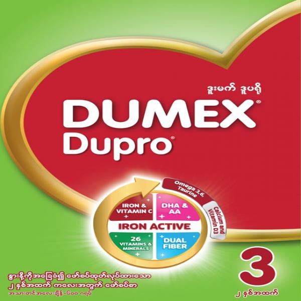 GROWING UP MILK FORMULA BASED ON COW'S MILK FOR ABOVE 2 YEARS KID (DUMEX DUPRO3)