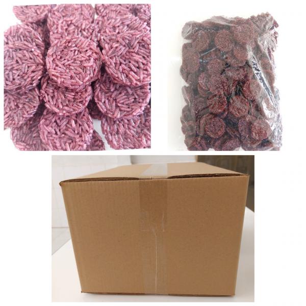 ข้าวแต๋นน้ำแตงโม แผ่นแห้งใหญ่ สีม่วงข้าวก่ำ