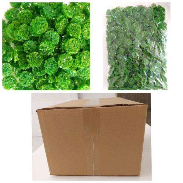 Rice-Cracker Mini Dry Plate with Watermelon Juice, Pandan Flavor