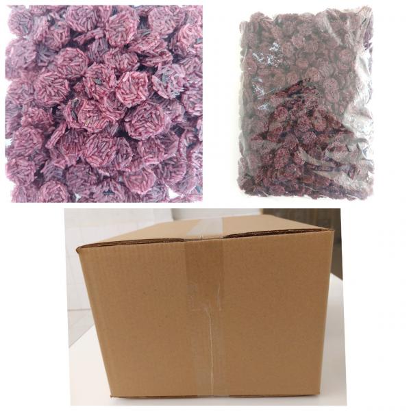 ข้าวแต๋นน้ำแตงโม แผ่นแห้งพอดีคำ สีม่วงข้าวก่ำ