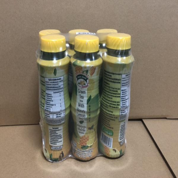 เครื่องดื่มน้ำชาเขียว ผสมน้ำผลไม้รวม 20% ( น้ำองุ่นขาว 15% และน้ำมะนาว 5% ) กลิ่นน้ำผึ้งมะนาว