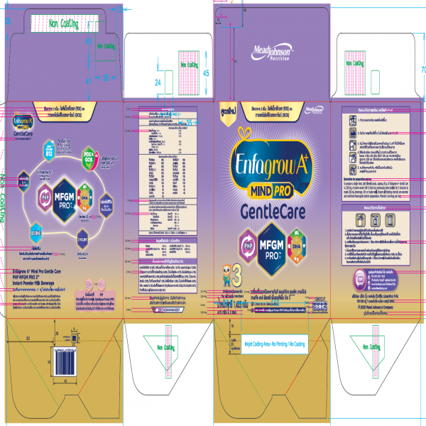 เครื่องดื่มนมชนิดละลายทันที (เอนฟาโกร เอพลัส มายด์โปร เจนเทิล แคร์ พีเอชพี เอ็มเอฟจีเอ็ม โปร 3 เครื่องหมายการค้า)