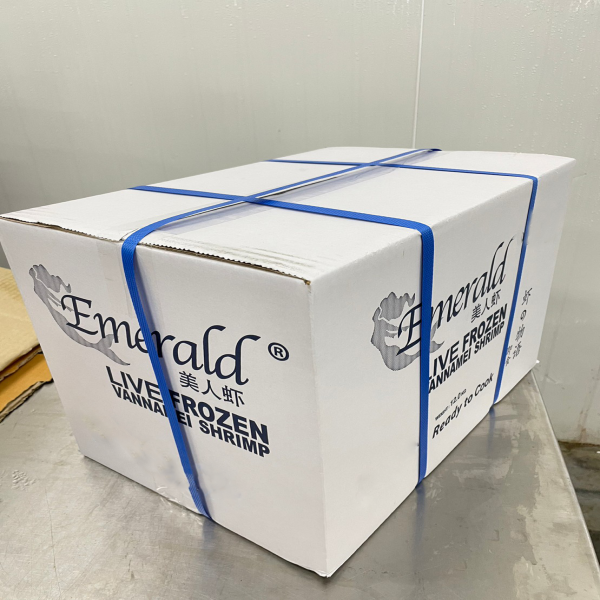 กุ้งขาวแวนนาไมทั้งตัวสดแช่แข็ง