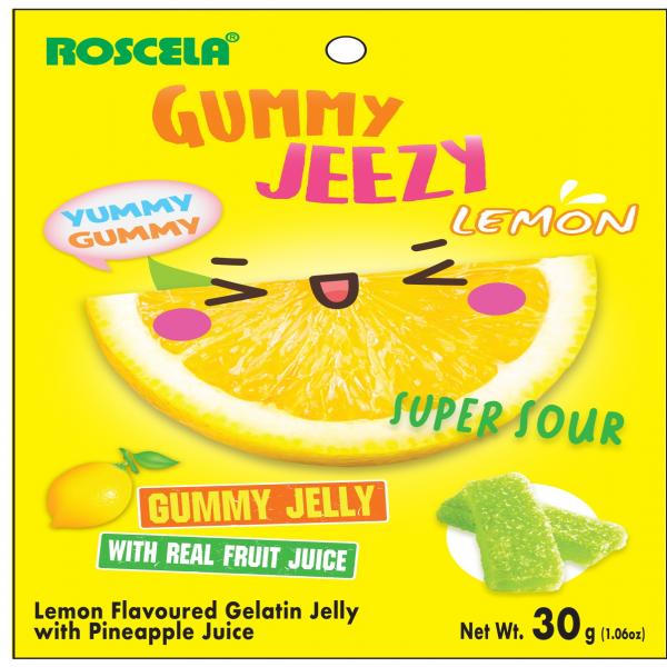 Lemon Flavoured Gelatin Jelly With Pineapple Juice