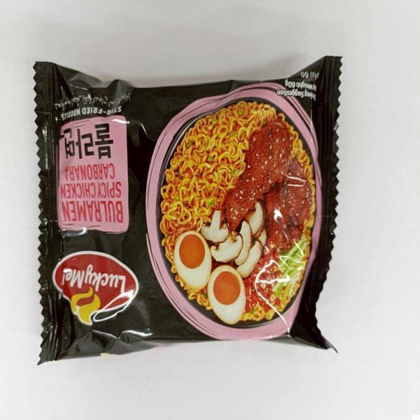 Instant noodles Lucky Me! Bulramen Spicy Chicken Carbonara Flavour