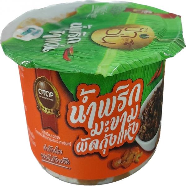 น้ำพริกมะขามผัดกุ้งแห้ง