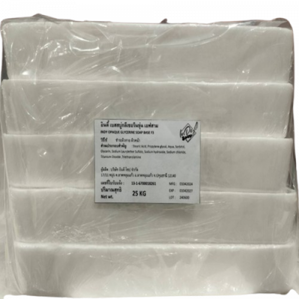 INDY OPAQUE GLYCERINE SOAP BASE F3