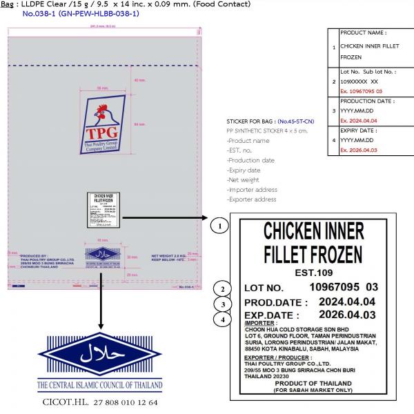 CHICKEN INNER FILLET FROZEN