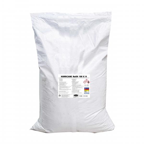 HURRICANE NaOH 100 K H   (25KG/BAG)