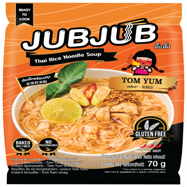 JUB JUB INSTANT RICE STICK NOODLES - TOM YUM FLAVOUR