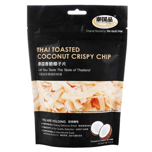 TAI GUO PIN (Registered Trademark) Thai Toasted Coconut Crispy Chip