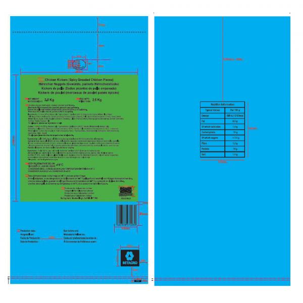 K000001428 : Chicken Kickers (Spicy Breaded Chicken Pieces)