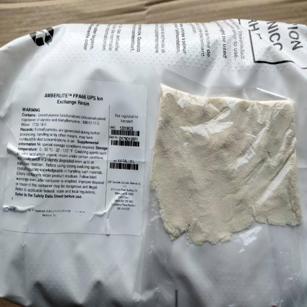 AMBERLITE FPA66 UPS Ion Exchange Resin 