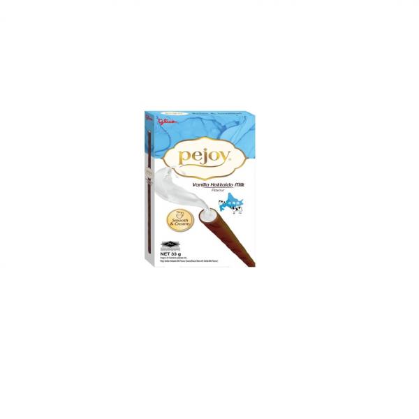 PEJOY VANILLA HOKKAIDO MILK FLAVOUR (COCOA BISCUIT STICK WITH VANILLA MILK FLAVOUR CONFECTIONERY) 