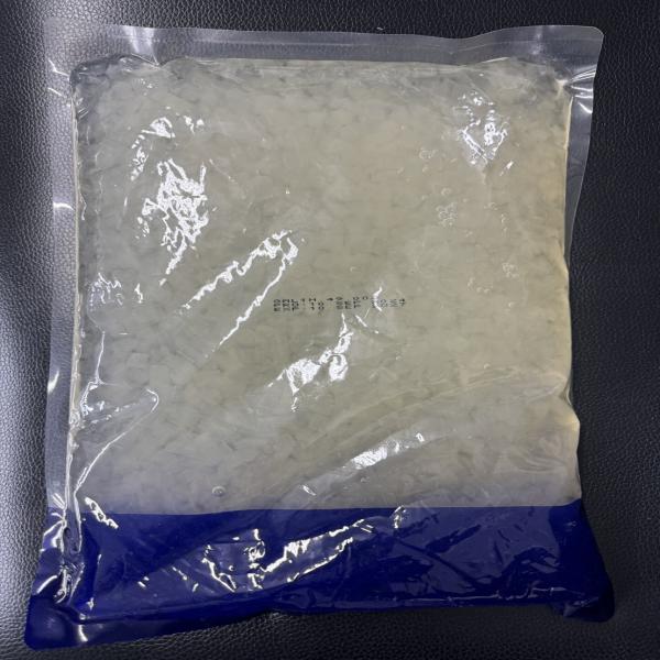 Pouch aloe vera diced in light syrup with cystal sugar