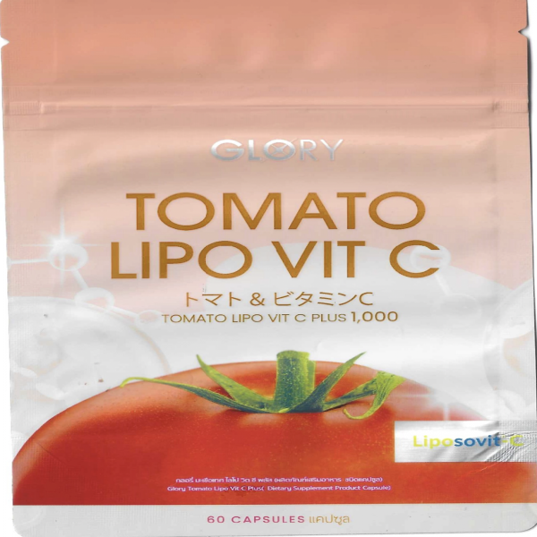 Glory Tomato Lipo Vit C Plus (Dietary Supplement Product Capsule) (30 Capsules) and (60 Capsules)