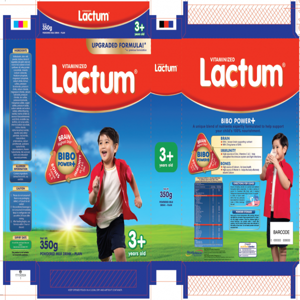 POWDERED MILK DRINK FOR CHILDREN ABOVE 3 YEARS OLD - PLAIN