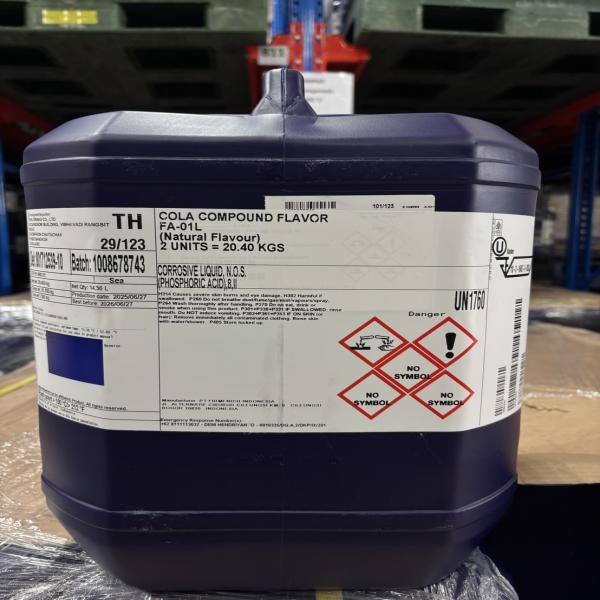โคล่า คอมพาวนด์ เฟลเวอร์ เอฟเอ-01แอล (กลิ่นโคล่า) (วัตถุแต่งกลิ่นรสธรรมชาติ)