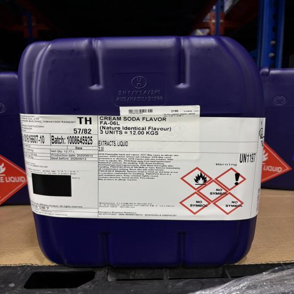 ครีม โซดา เฟลเวอร์ เอฟเอ-06แอล (กลิ่นครีมโซดา) (วัตถุแต่งกลิ่นรสเลียนธรรมชาติ)