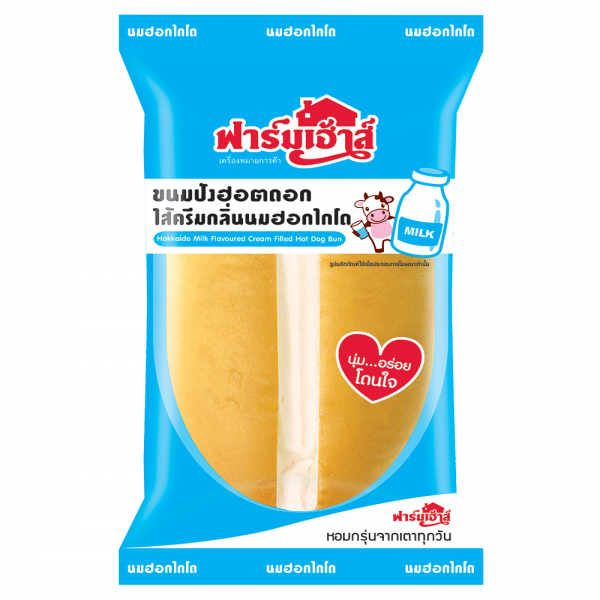 HOKKAIDO MILK FLAVOURED CREAM FILLED HOT DOG BUN