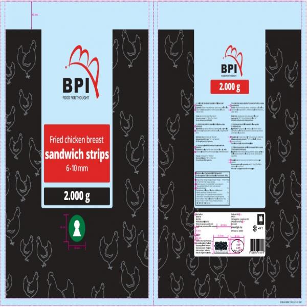 FRIED CHICKEN BREAST SANDWICH STRIPS 6-10 MM