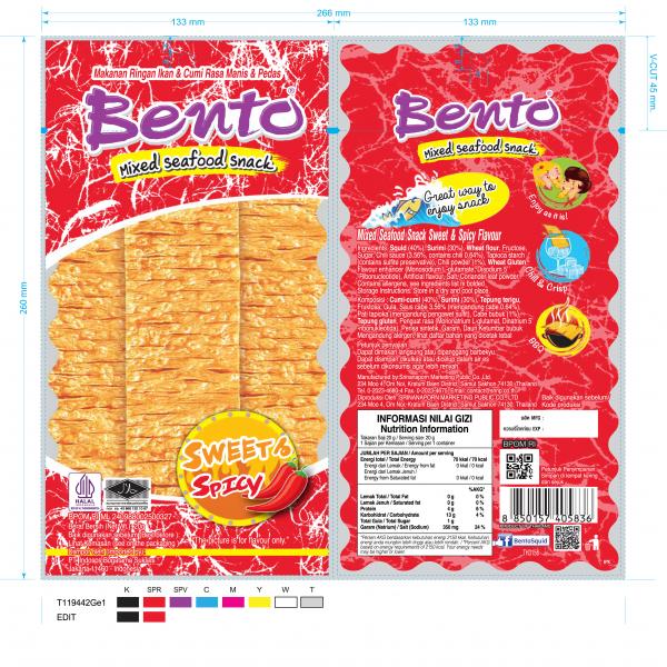 	Mixed Seafood Snack Sweet & Spicy Flavour 