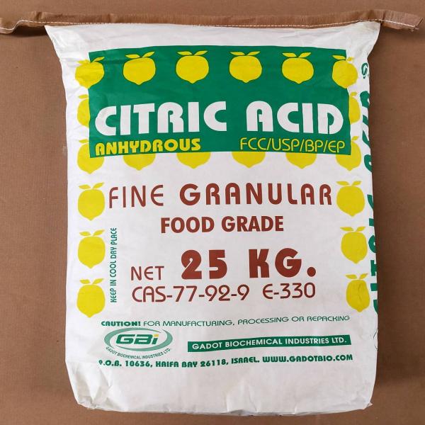 CITRIC ACID ANHYDROUS - ISRAEL
