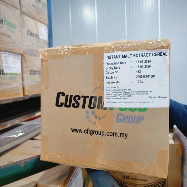 Instant malt extract cereal