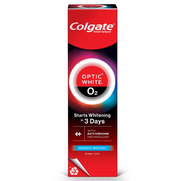 Colgate Optic White O2 Activshine Aromatic Menthol Toothpaste