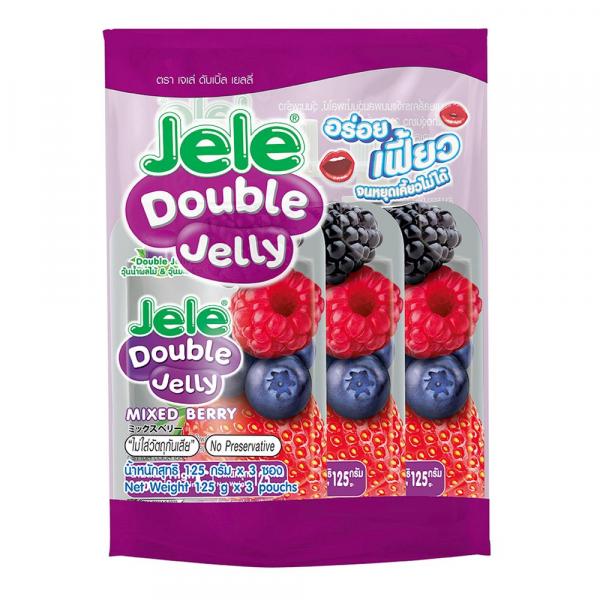 Jelly Carrageenan with konnyaku powder Nata de Coco and 20% White Grape Juice Mixedberry flavour