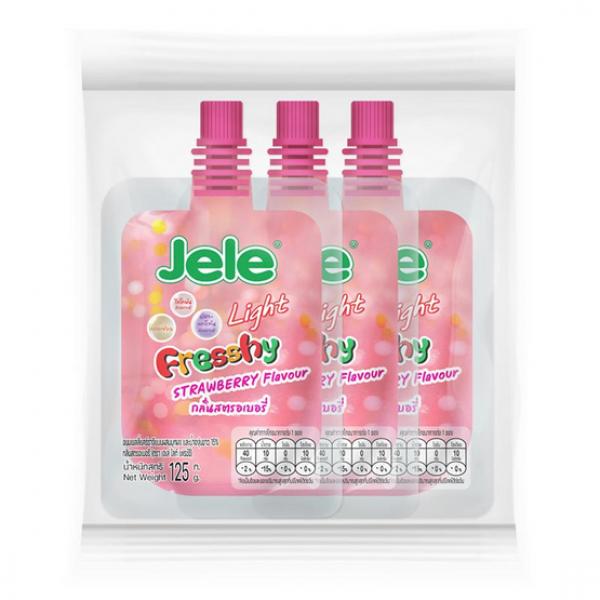 Jelly Carrageenan with Konnyaku powder and 15% White Grape Juice Strawberry flavour