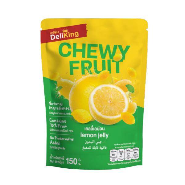 เยลลี่เลม่อน (วุ้นสำเร็จรูปแคร์ราจีแนนกลิ่นเลม่อน) ตราเดลิคิง