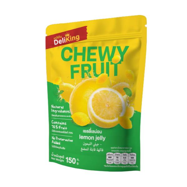 เยลลี่เลม่อน (วุ้นสำเร็จรูปแคร์ราจีแนนกลิ่นเลม่อน) ตราเดลิคิง
